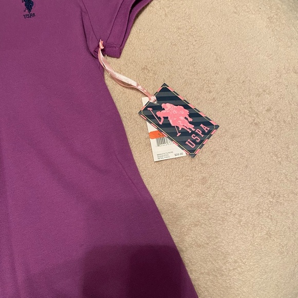 U.S. Polo Assn. Purple classic polo t-shirt, medium, NWT - Picture 6 of 6